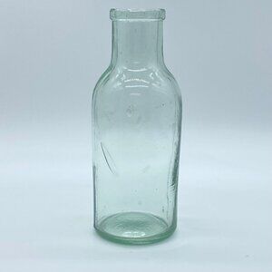 Early Heavy Bottle Jar UV Reactive No Chips No Breaks Collectible Primitive Farm